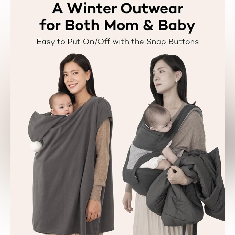 Konny winter baby wearing wrap
